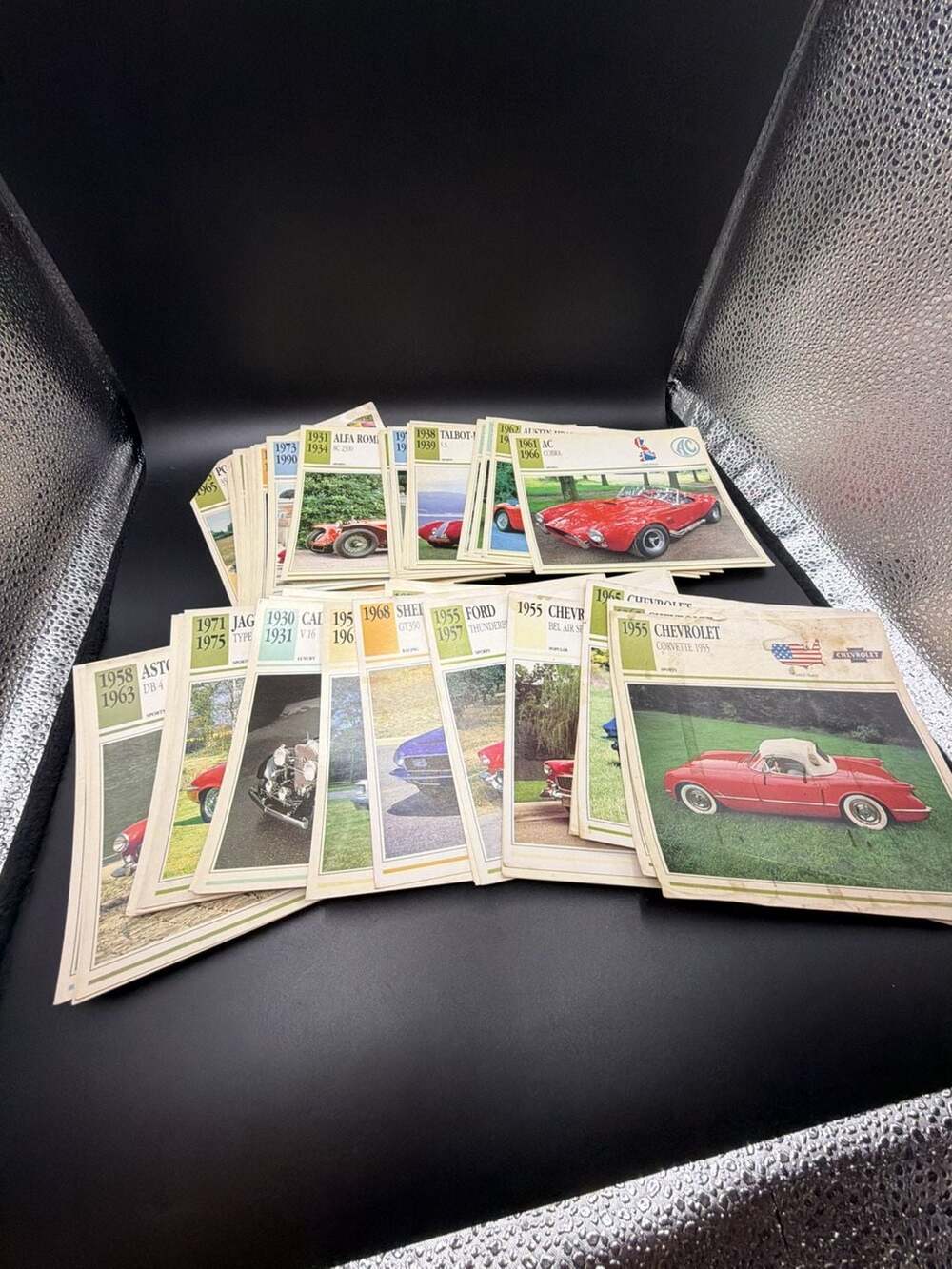 Vintage Dream Cars Automobile History Fact Card Collection